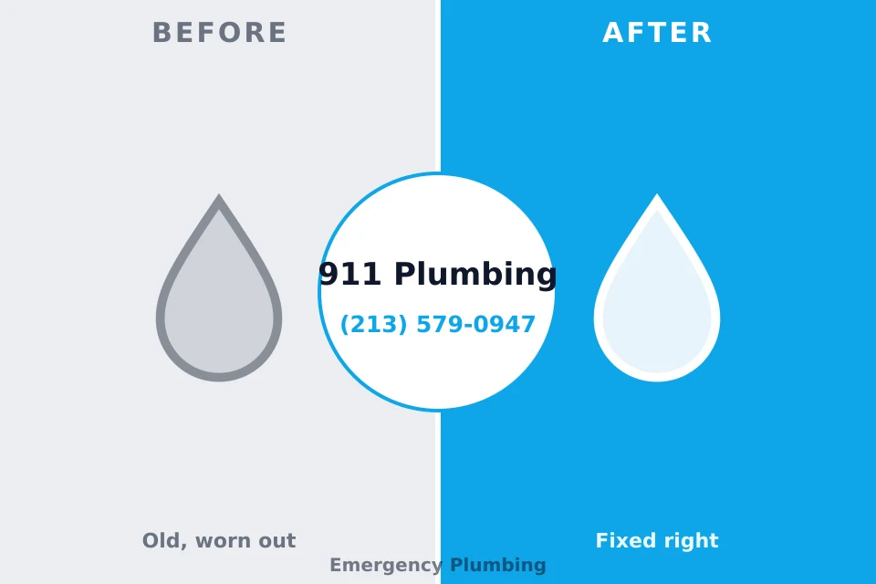 Before and after: plumbing company Scaggsville, MD